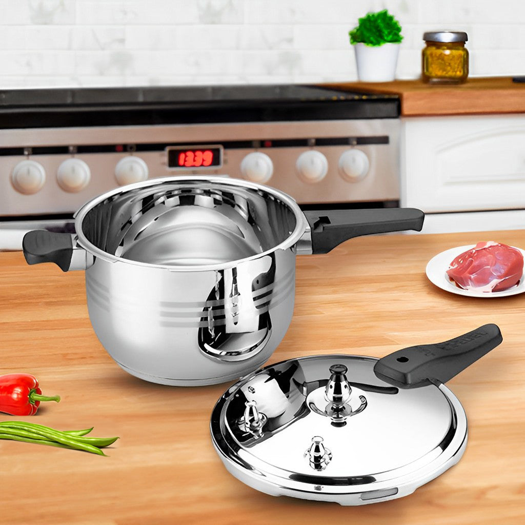 SOGA Commercial 4L Stainless Steel Pressure Cooker – Heavy-Duty Cooking Pot