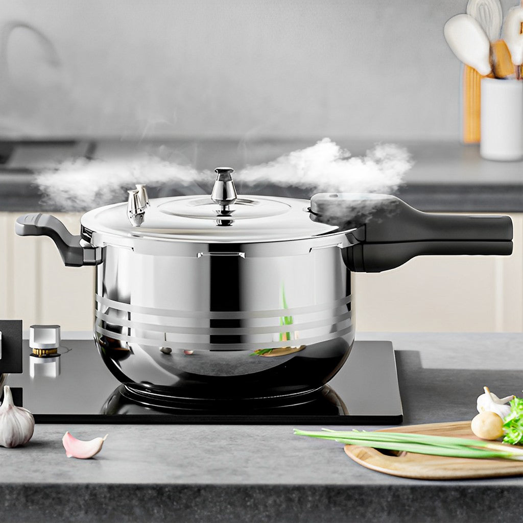 SOGA Commercial 4L Stainless Steel Pressure Cooker – Heavy-Duty Cooking Pot