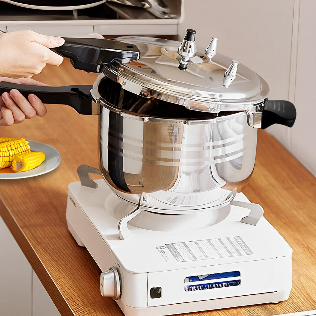 SOGA Commercial 4L Stainless Steel Pressure Cooker – Heavy-Duty Cooking Pot