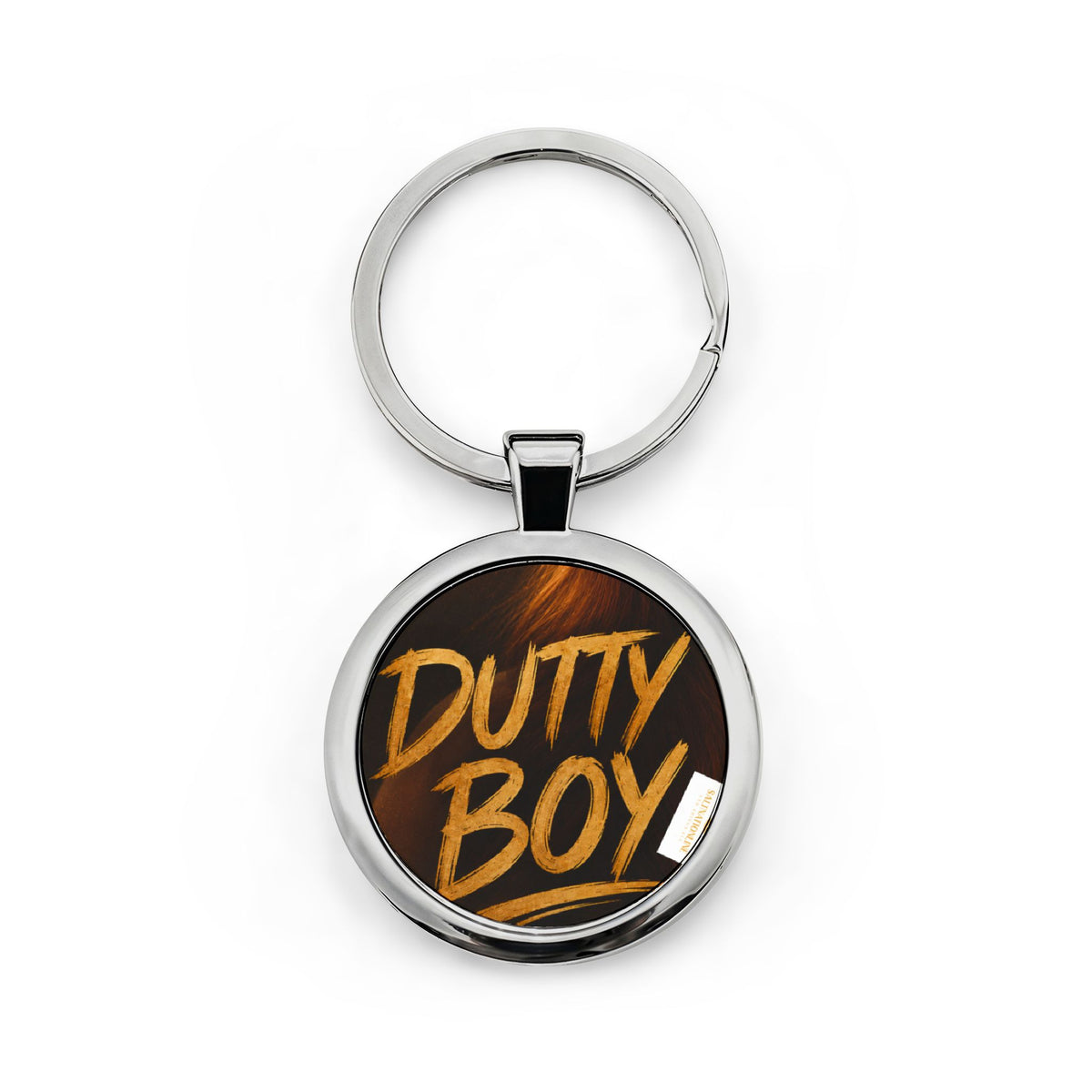 Dutty Boy Round Stainless Steel Keychain