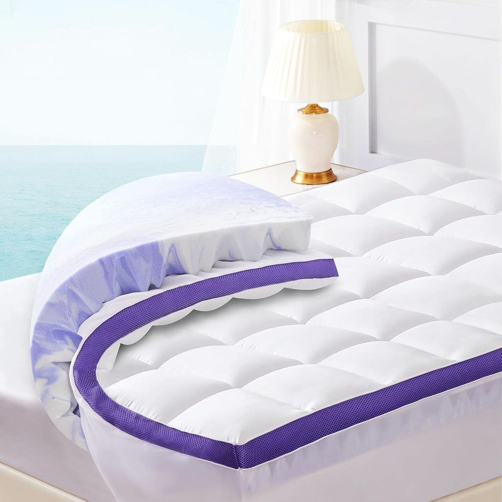 Dual Layer Memory Foam Mattress Topper for Ultimate Comfort