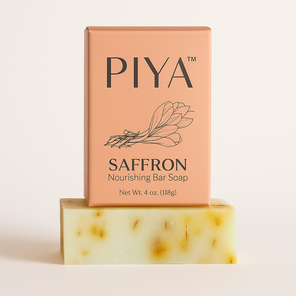 Turmeric, Neem and Saffron Soaps with Soap Dish