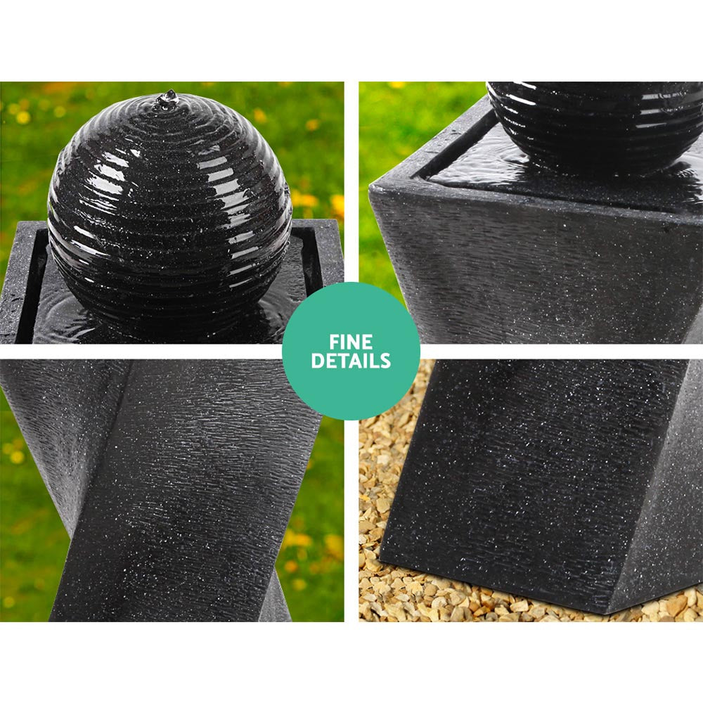 NNEDSZ Solar Powered Water Fountain Twist Design with Lights