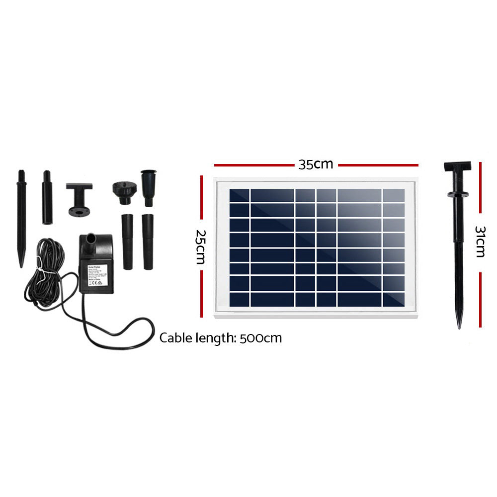 NNEDSZ Solar Powered Water Pond Pump 60W