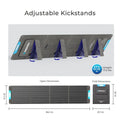 200W Portable Solar Panel, IP65 Waterproof Foldable Solar Panel Power Backup, Solar Charger for Power Station RV Camping