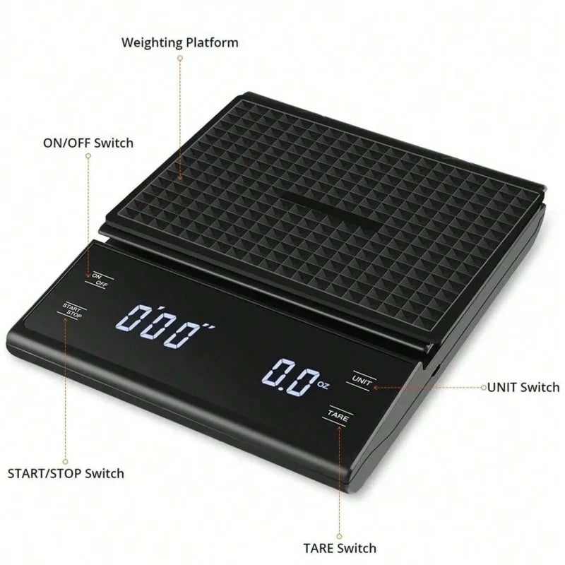 0.1g Auto Timer Coffee Scale