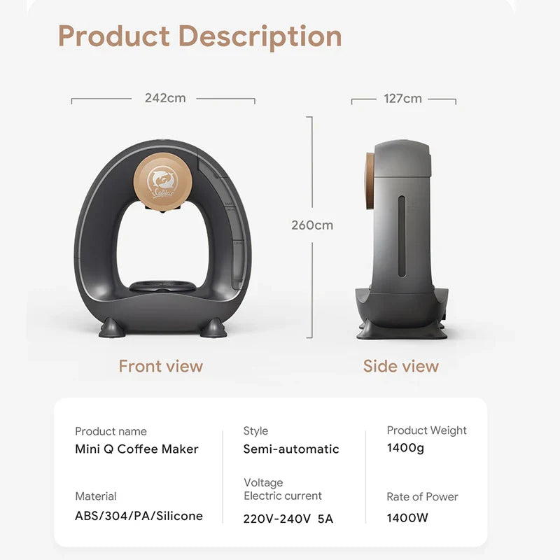 Portable Coffee Maker Low decibel Americano Capsule Coffee Machine