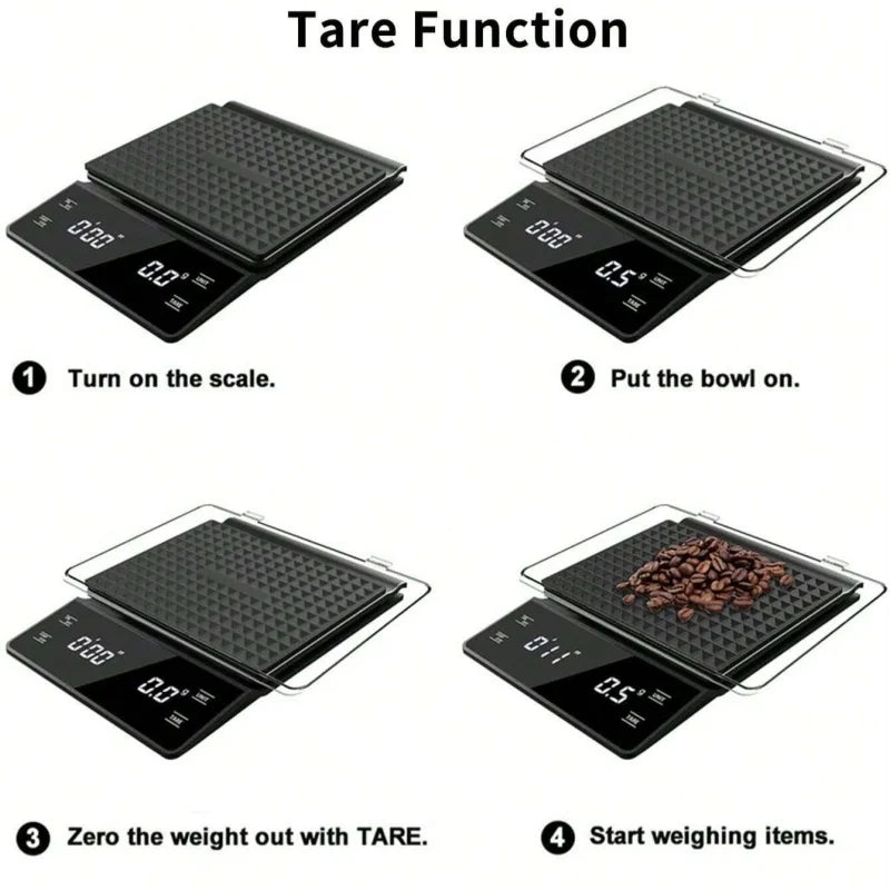 0.1g Auto Timer Coffee Scale