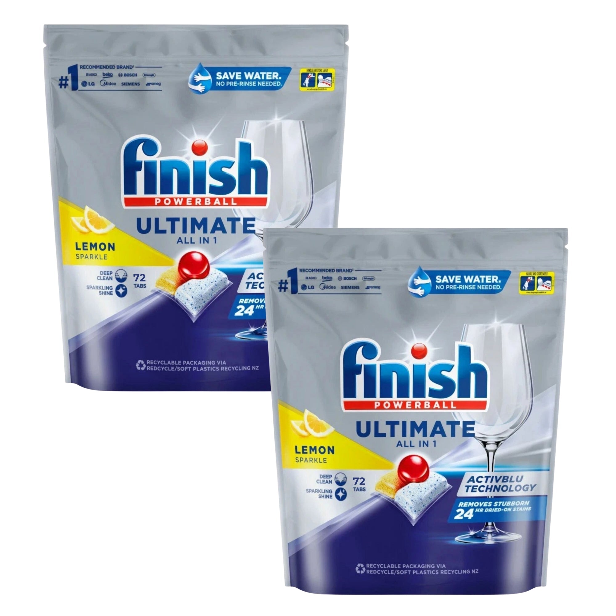 Finish Ultimate All in 1 x 144 Lemon Sparkle Dishwashing Tablets