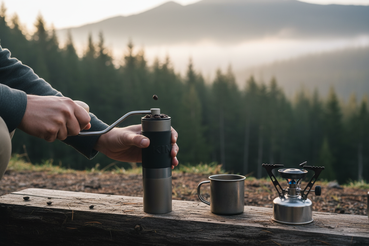 StepUP Coffee Manual Coffee Grinder Portable Mill – 38 mm & 48 mm Stainless Steel Burrs