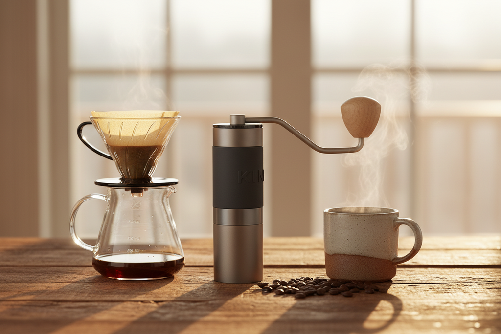 StepUP Coffee Manual Coffee Grinder Portable Mill – 38 mm & 48 mm Stainless Steel Burrs