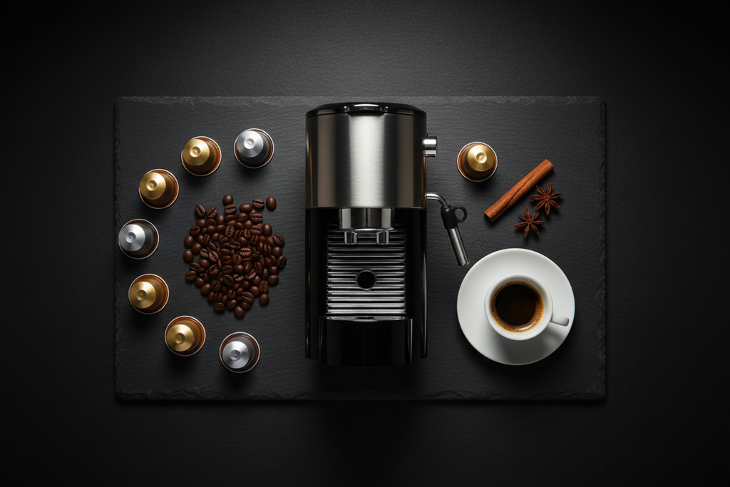 Automatic Espresso Coffee Machine | High Pressure | Ground Coffee & Capsules