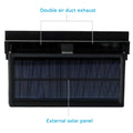 Solar Powered Car Cooling Fan Cooler Auto Window Air Vent Exhaust Ventilation