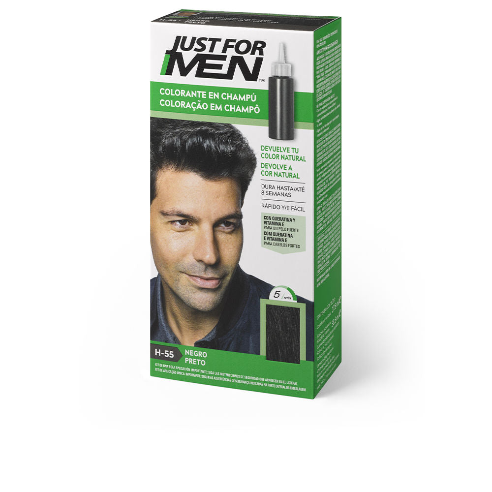 JUST FOR MEN Shampoo Hair Color #Black 30ml
