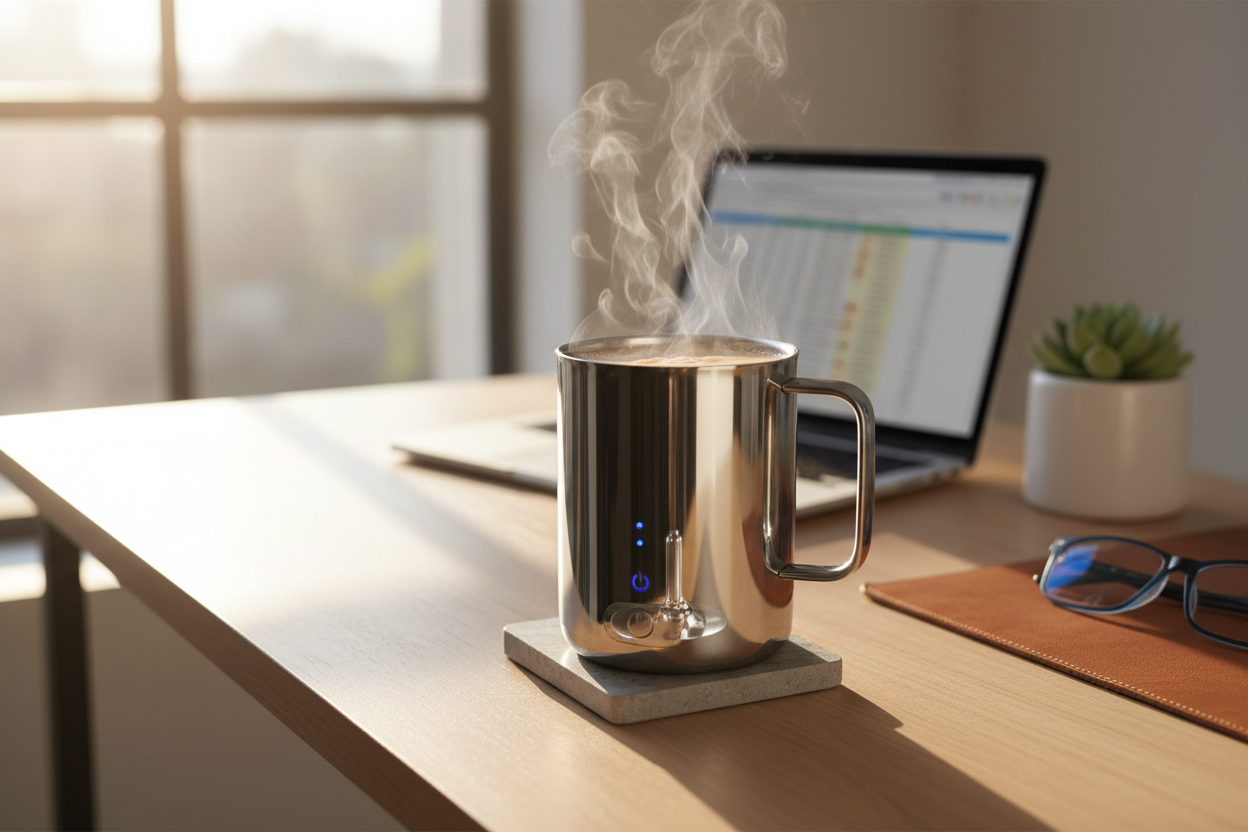 Coffee Self Mixing Mug Waterproof Food Safe Coffee Mug USB Rechargeable