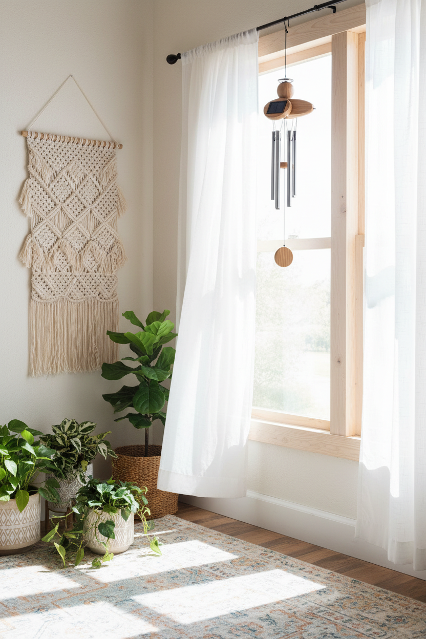 Solar Power Angel Wind Chimes