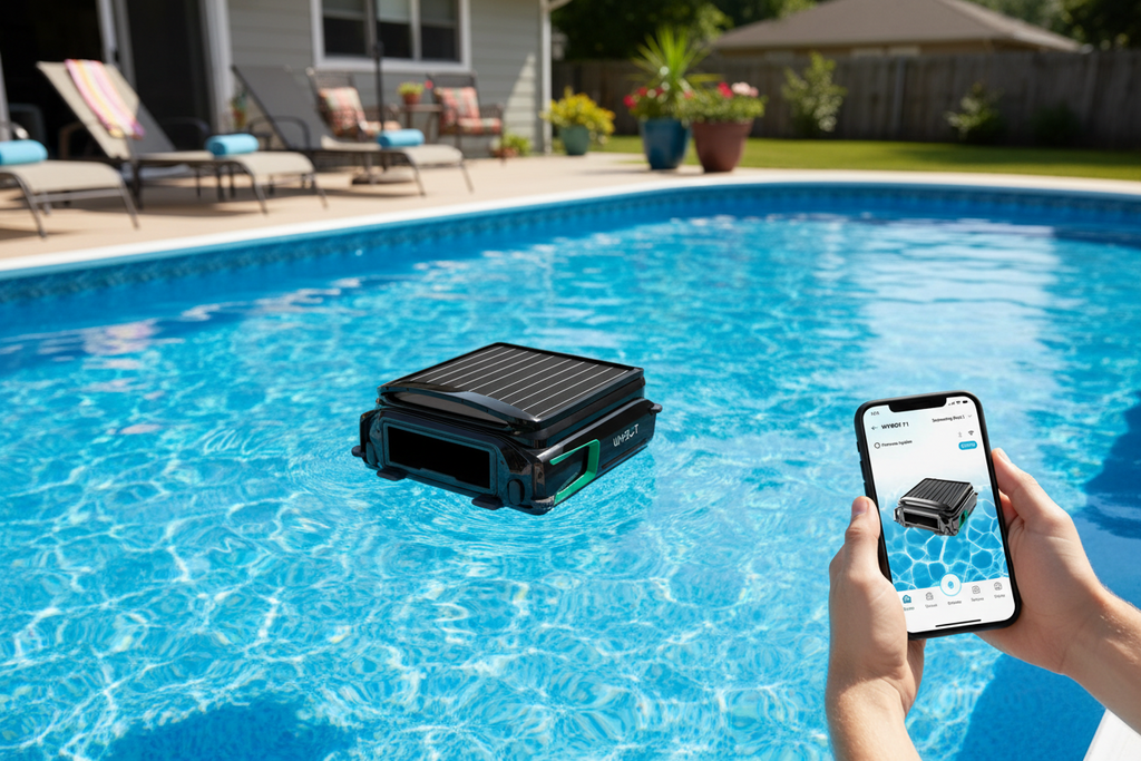 WYBOT F1 Pool Skimmer Solar Powered Robotic Cleaner