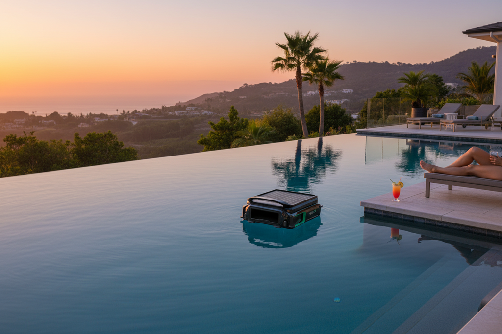 WYBOT F1 Pool Skimmer Solar Powered Robotic Cleaner